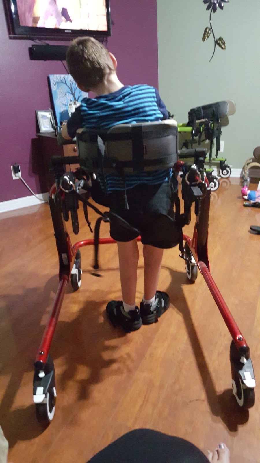 Spastic Quadriplegic Cerebral Palsy Large Rifton Gait Trainer