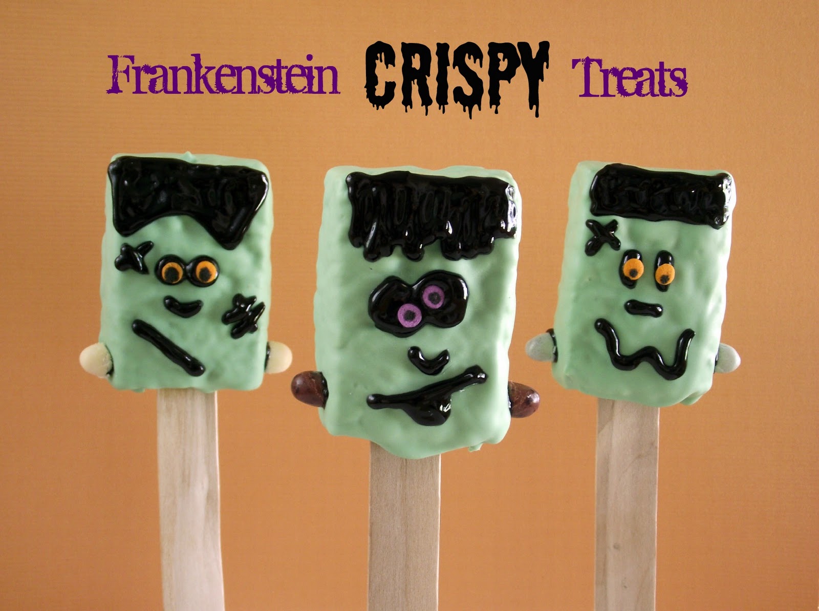frankenstein rice crispy treats