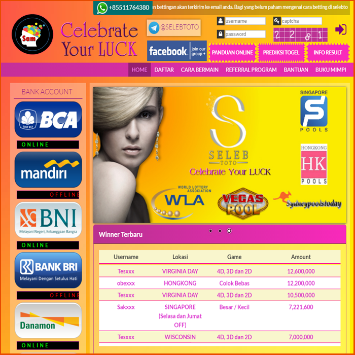 Bandar Togel Online SELEBTOTO