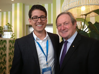 Derek Pando and Kevin Sheedy at a LinkedIn event