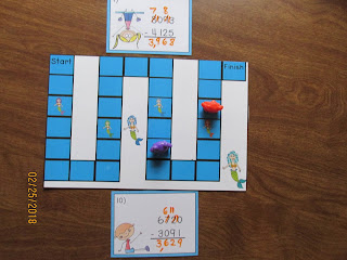 4 Digit Subtraction Regrouping Task Cards