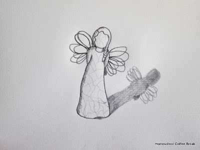 Pencil and Charcoal from the Archives on the Virtual Refrigerator art link-up hosted by Homeschool Coffee Break @ kympossibleblog.blogspot.com