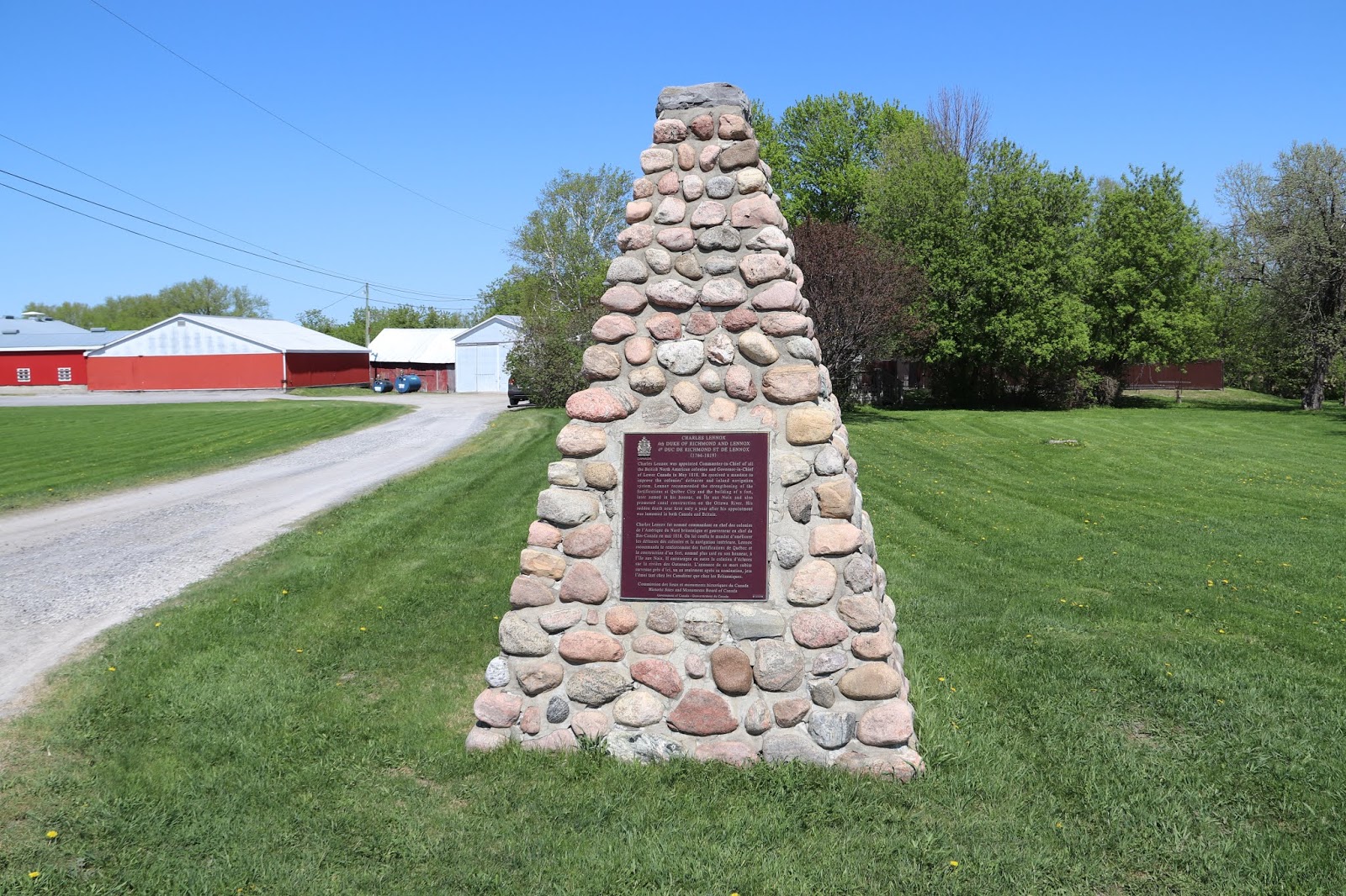 Memorials in Ottawa Charles Lennox Plaque