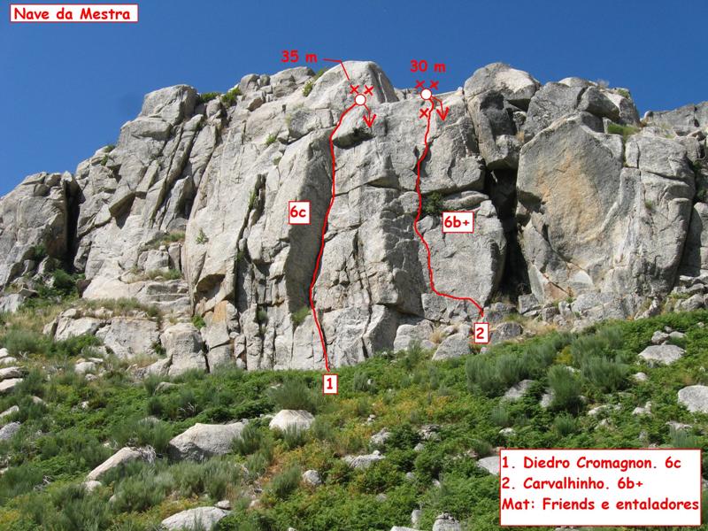 CLIMBING PORTUGAL NAVE DA MESTRA Serra Da Estrela