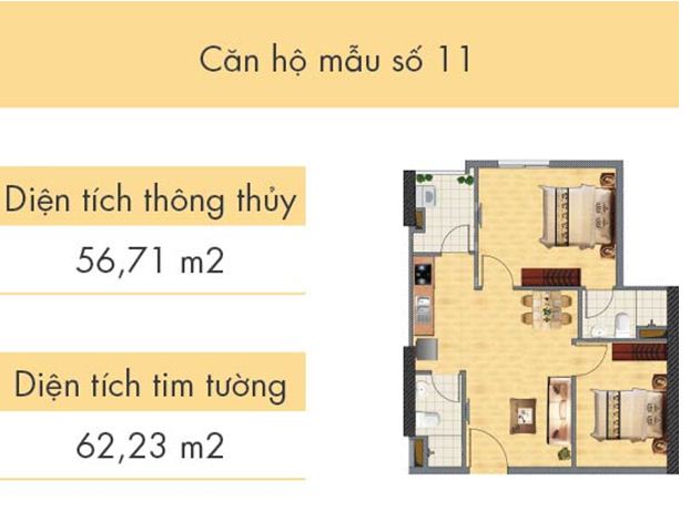 Căn hộ số 11 tòa CT1A Căn hộ số 11 tòa CT1A