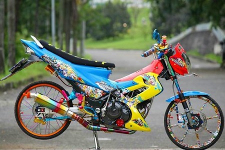 Honda sonic terbaru 2018 Modifikasi satria Fu thailand