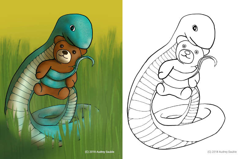 Who Wants Some Cuddles? (coloring page)