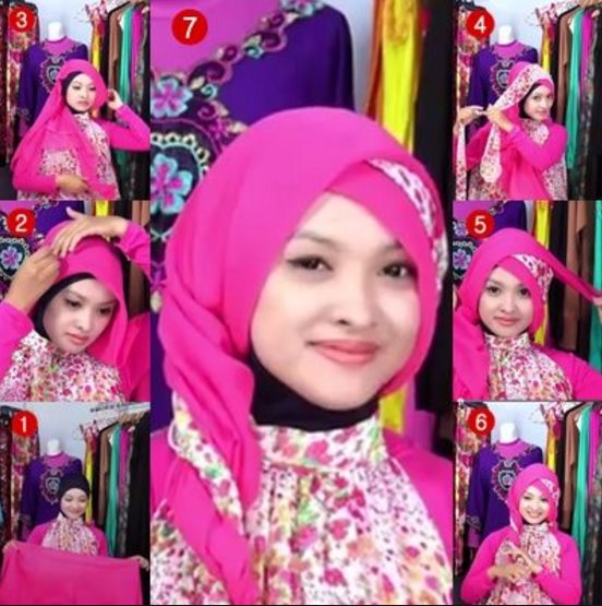 Tutorial Hijab Pashmina Satin Kebaya | 9 tutorial hijab pashmina untuk kebaya yang elegan dan Tutorial Hijab Pashmina Satin Kebaya | 9 tutorial hijab pashmina untuk kebaya yang elegan dan