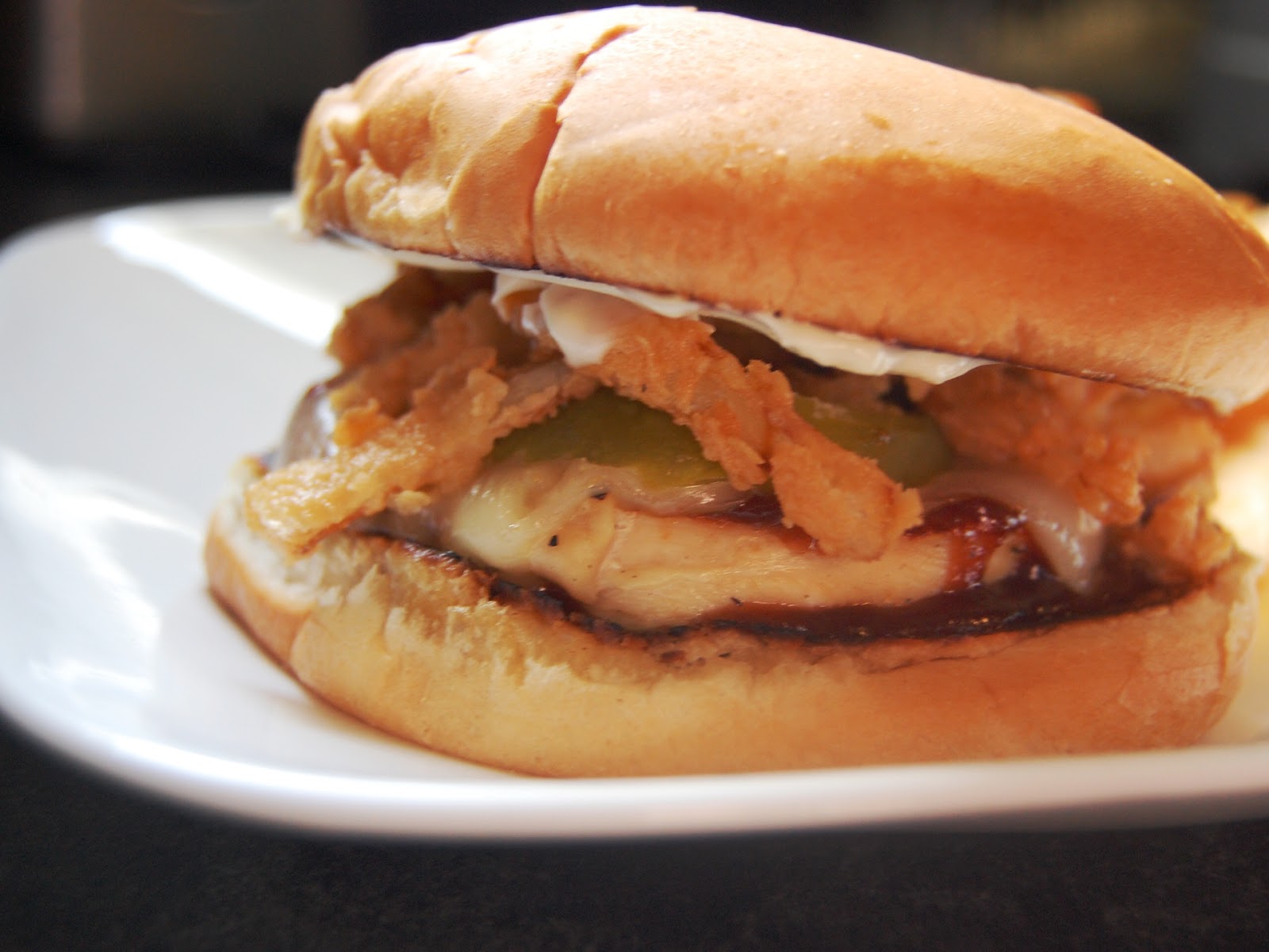 Cassie Craves: BBQ Chicken Sandwiches with Onion Strings