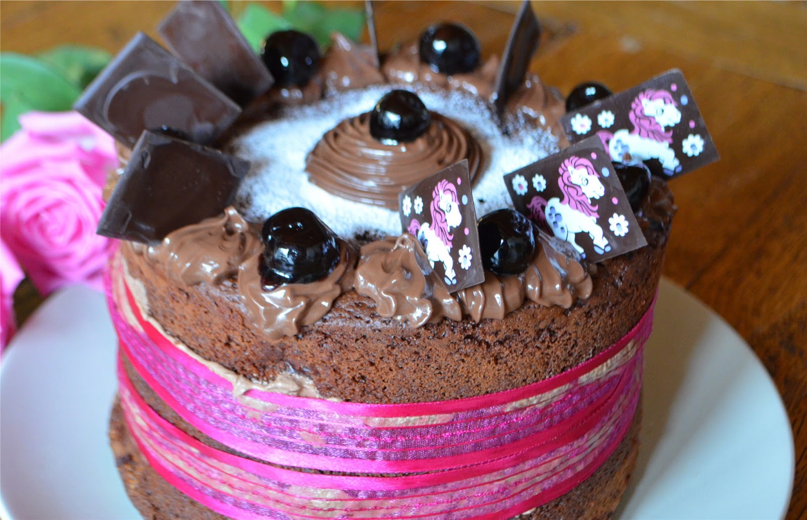 Aller Anfang ist ...: Gefüllte Schokoladen-Kirsch-Torte