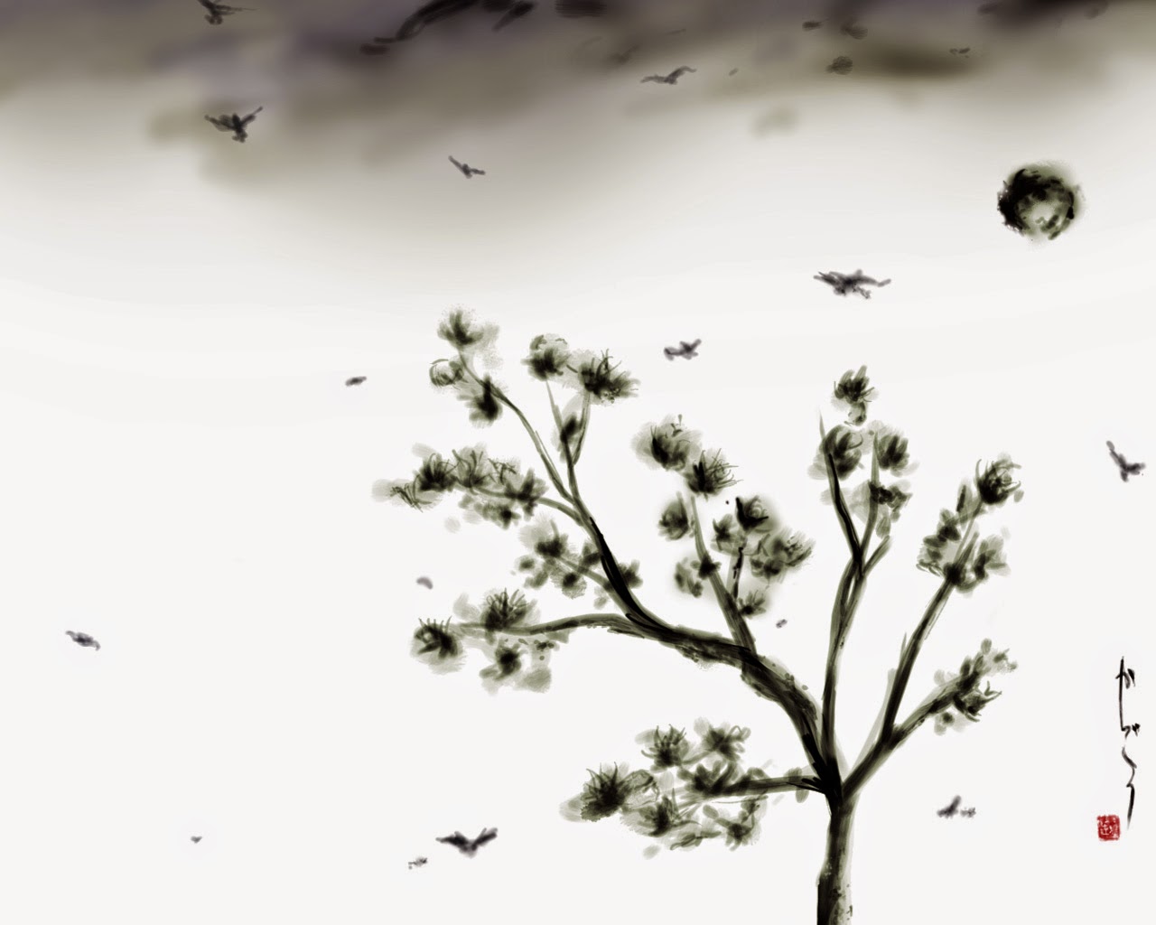 Legacy of Wisdom BREEZE IN SUMI PAINTING