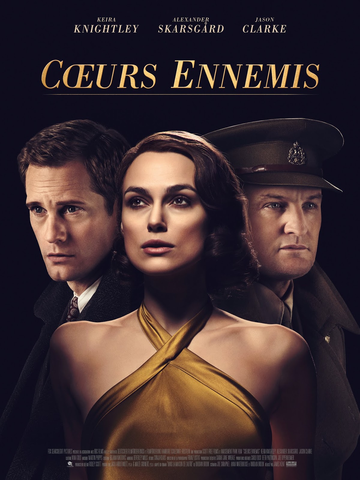 Cinéma, Coeurs ennemis avec Keira Knightley, Alexander Skarsgard, Jason Clarke - Critique