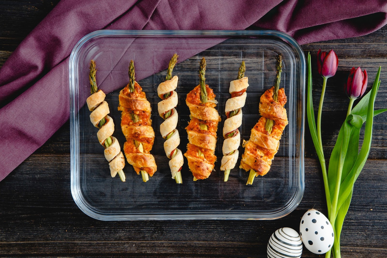 Asparagus And Pimento Cheese Puff Pastry Twists