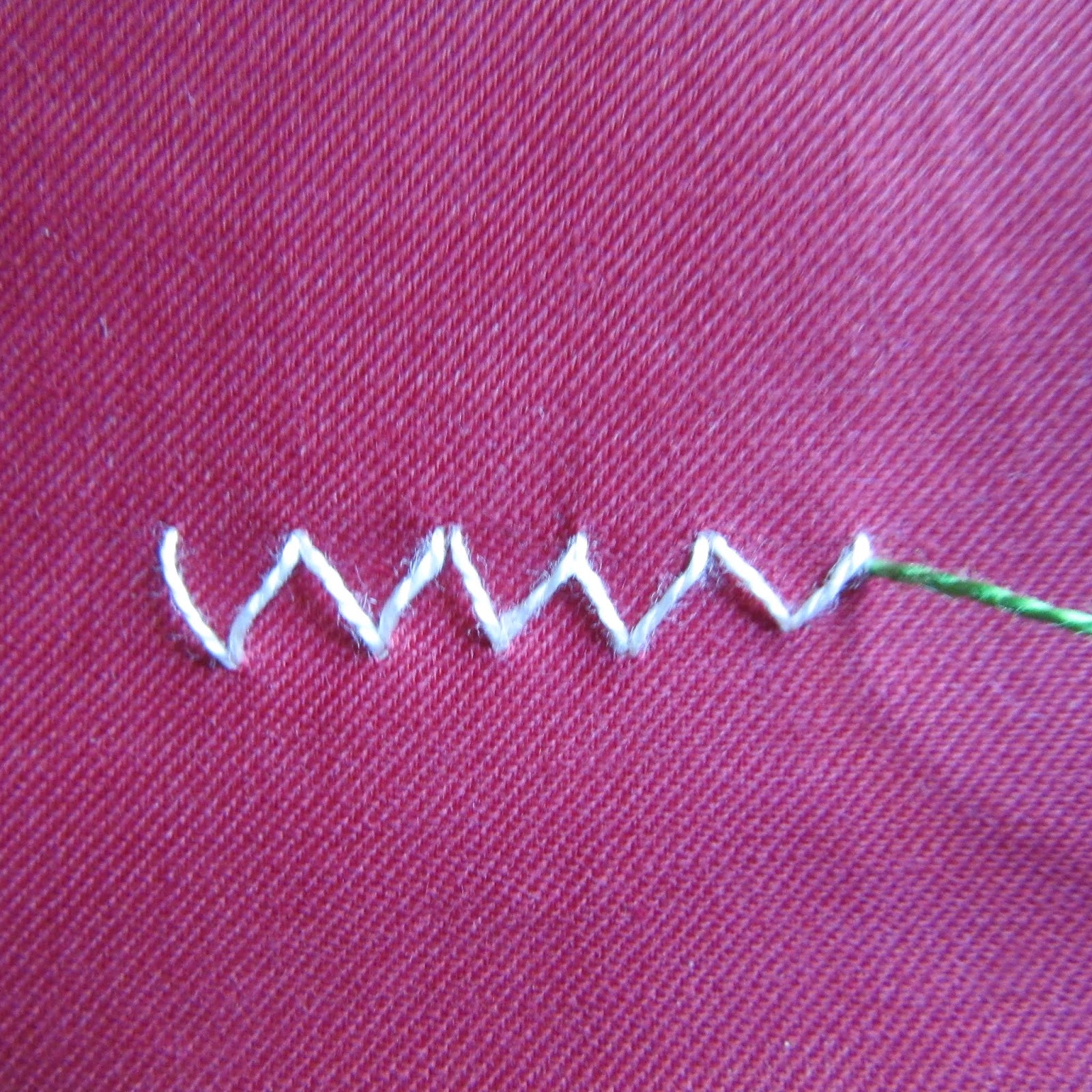 Queenie's Needlework Sunday Stitch School Lesson 72 Sham Hem Stitch