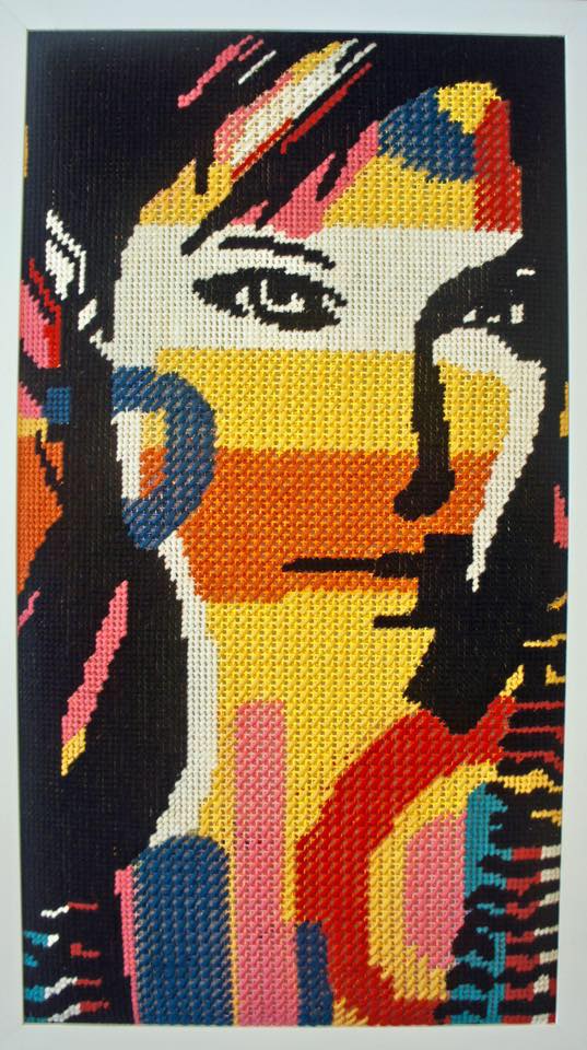 My Paisley World Edgy, Urban Needlepoint by Tapestry Girl