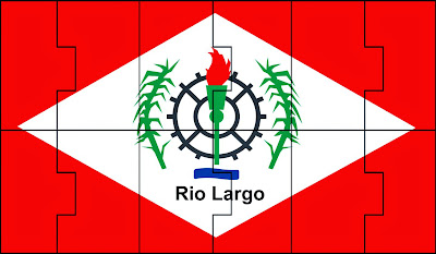 Quebra- cabeça com a bandeira de Rio Largo