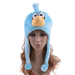 Blue angry birds hats