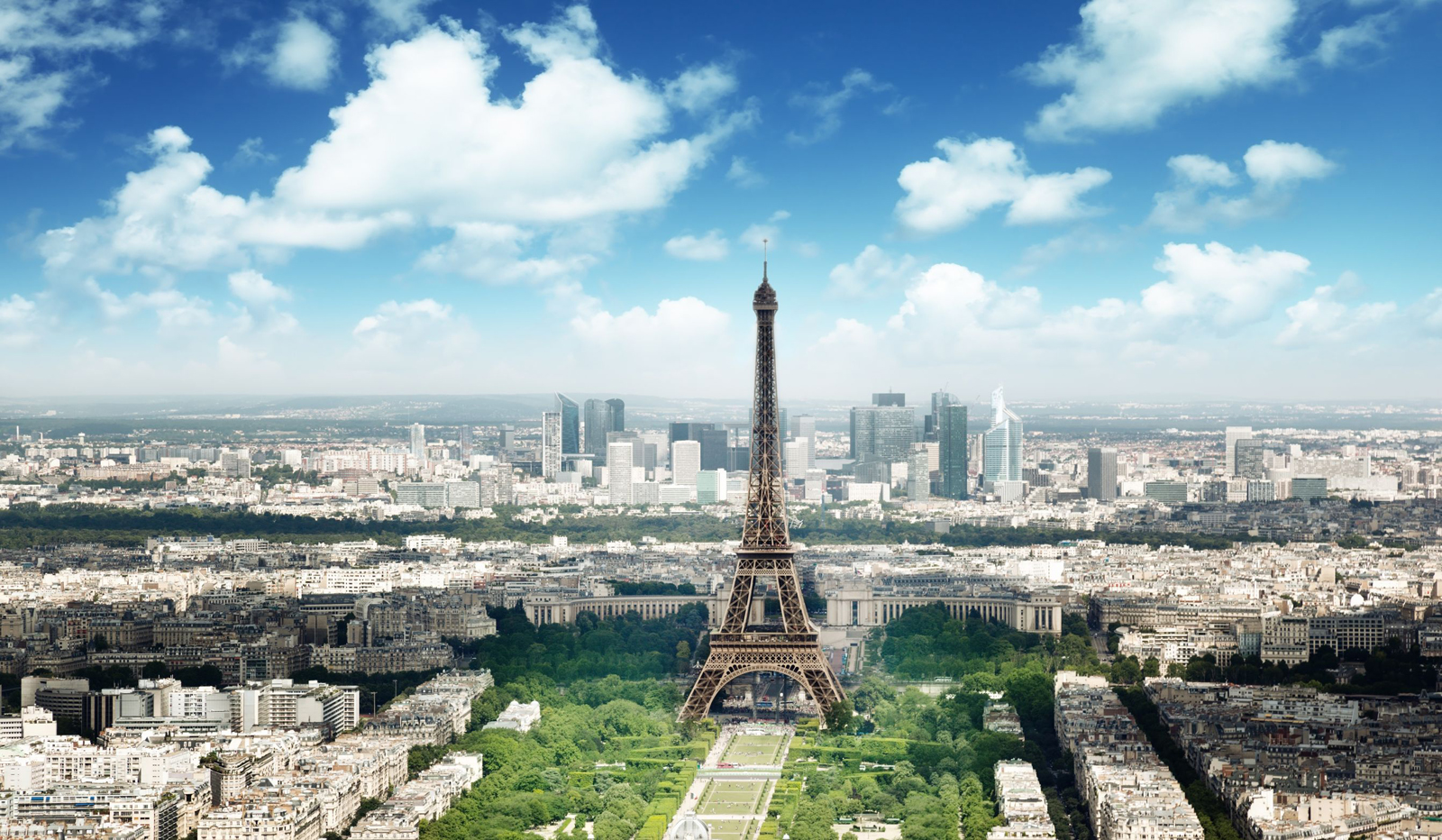 Banco de Imágenes: Vista panorámica de la ciudad de París con la Torre