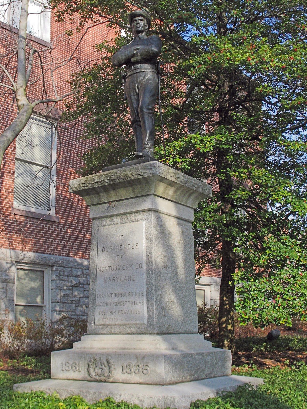 Landmarks The Confederate Monument in Rockville