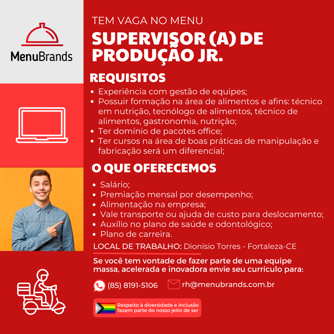 SUPERVISOR(A) DE PRODUÇÃO JR