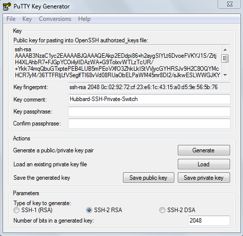 Crypto rsa generate key pair