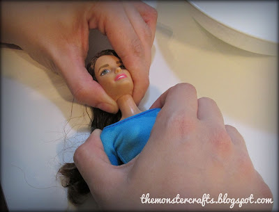how to rebody a Barbie doll