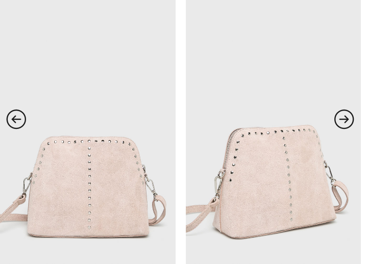 Answear - Poseta de piele intoarsa roz Answear - Poseta de piele intoarsa roz