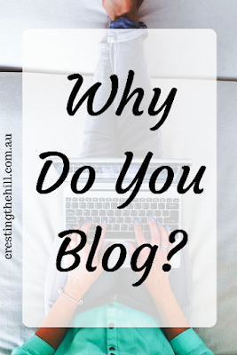 How do you answer this question: "Why do you blog?"  Here's my response