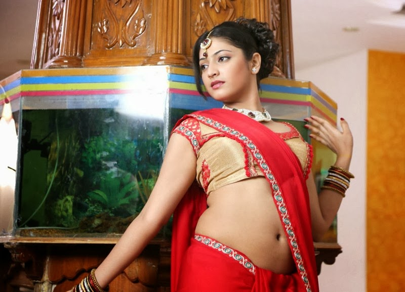 Haripriya Latest Images In Red Half Saree Haripriya Latest Images In Red Half Saree