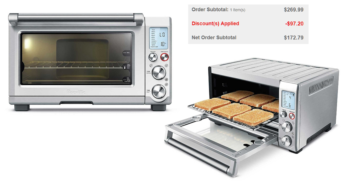 Breville Smart Oven 1800Watt Convection Toaster Oven with Element IQ