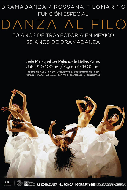 Rossana Filomarino celebra 50 años de carrera con "Danza al Filo" en el Palacio de Bellas Artes