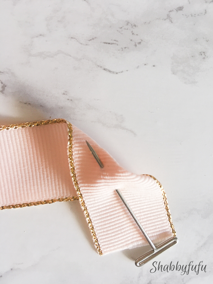 How To Make No Sew Ribbon Rose Flowers Shabbyfufu