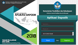 an terbaru dari aplikasi Dapodikdasmen versi Download Aplikasi Dapodik Versi 2018.b Petch 1.0