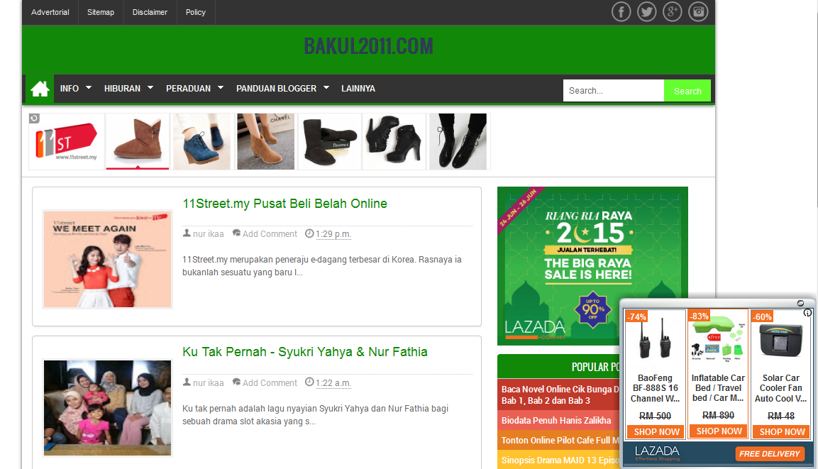 Income Berganda Menerusi Satu Entri Blog - Bakul2011.com