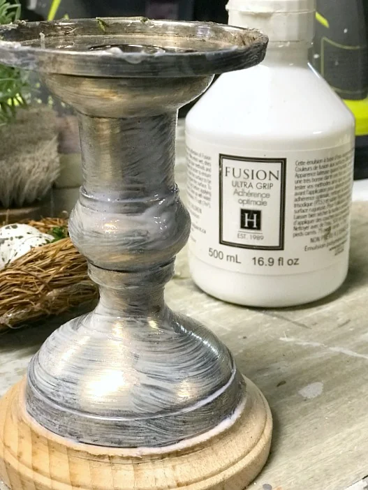 Ultra Grip painted on Candlestick