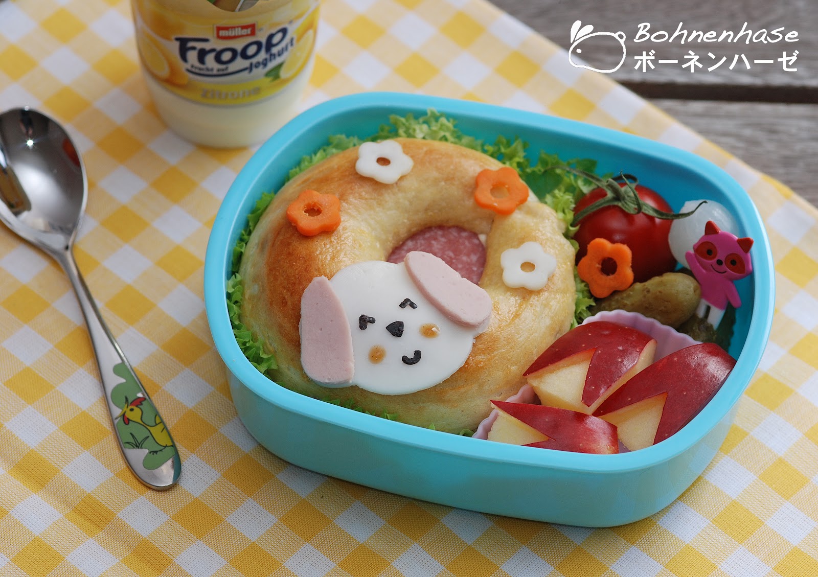 Rezepte Kochen Bento 23 Puppy Bagel Bento