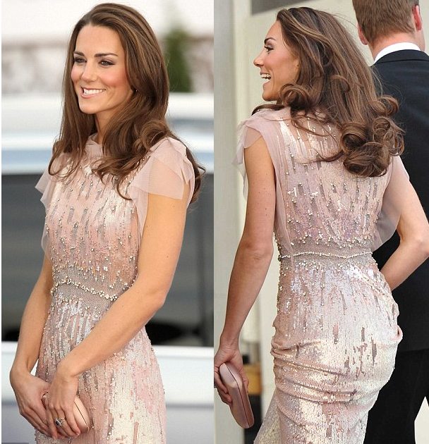 Style and Fashion of Kate Middleton: Kate Middleton With Jenny Packham