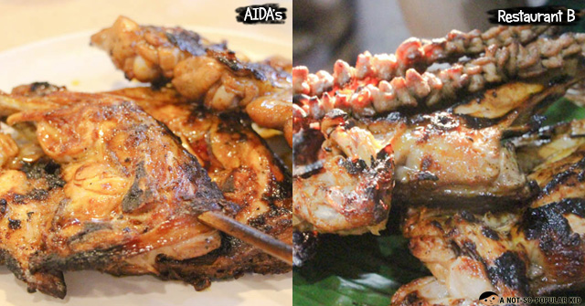 Aida's Bacolod Chicken Inasal versus Others