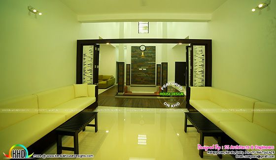 finished furnished house interior in Kerala