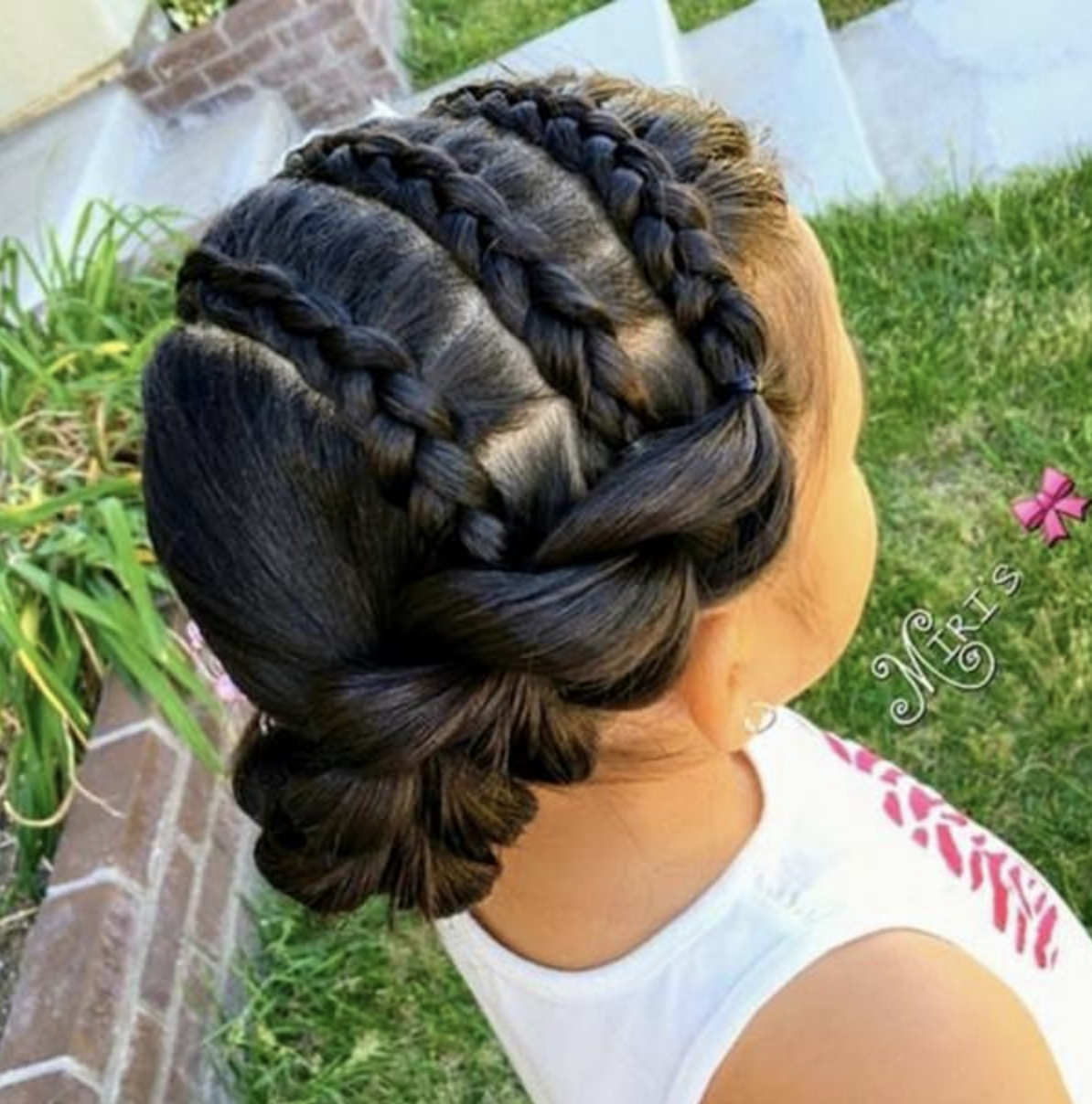 easy braid hairstyle for little girl