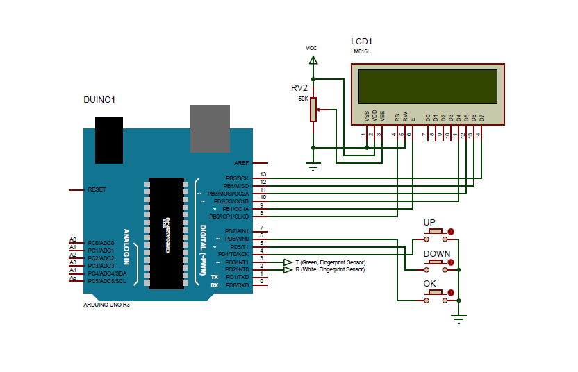 Arduino - Fingerprint Sensor Wiring