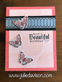 Stampin' Up! Painted Glass Butterfly Cards ~ This or That? Which version do you prefer? ~ www.juliedavison.com