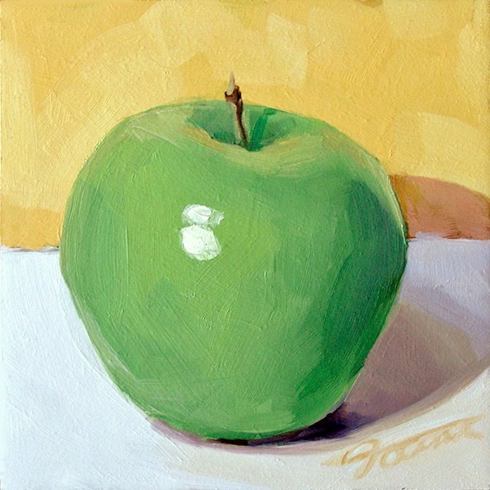 A Painting, A Moment: "Green Apple" A & B