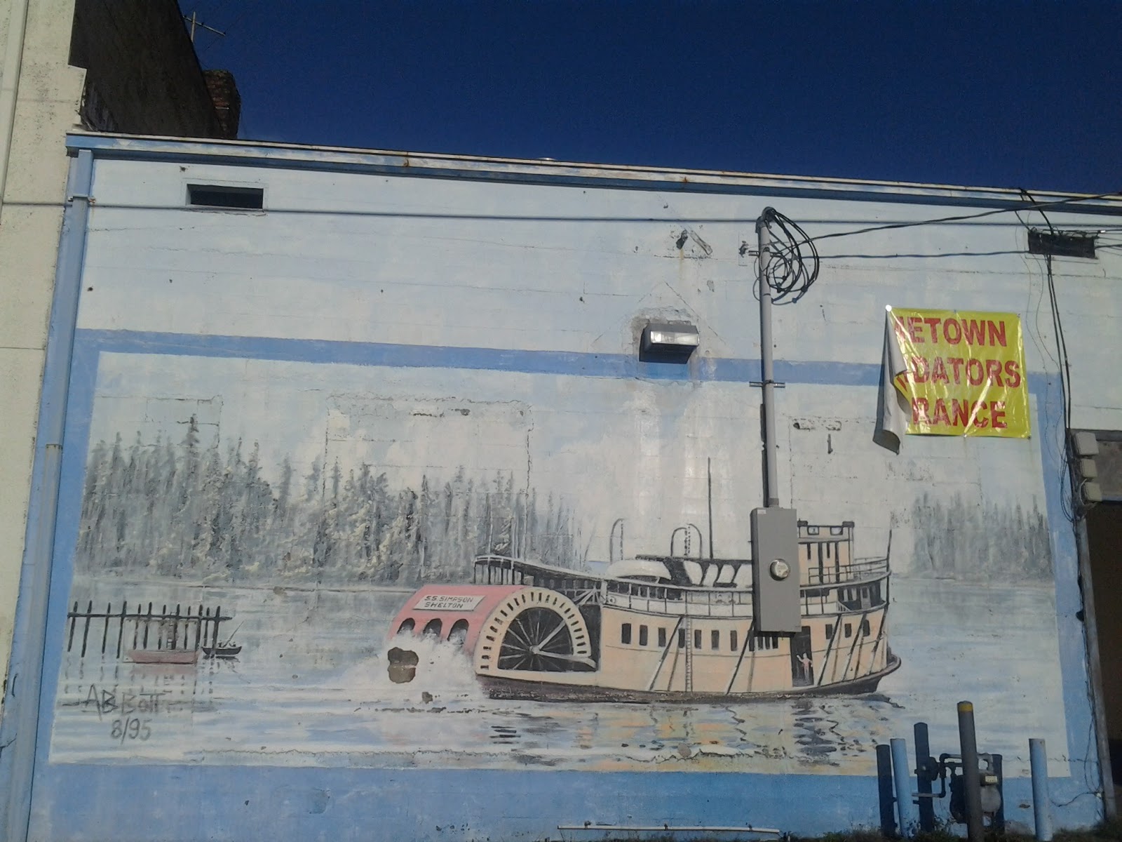 James Abbott, East Grays Harbor County Muralist Parking lot, Elma