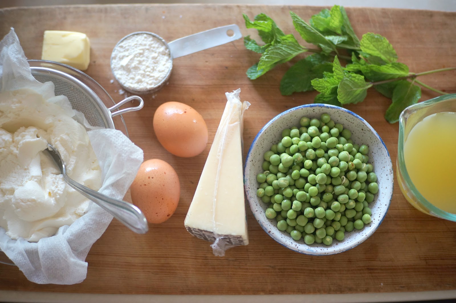 Ricotta Dumplings with Peas & Mint