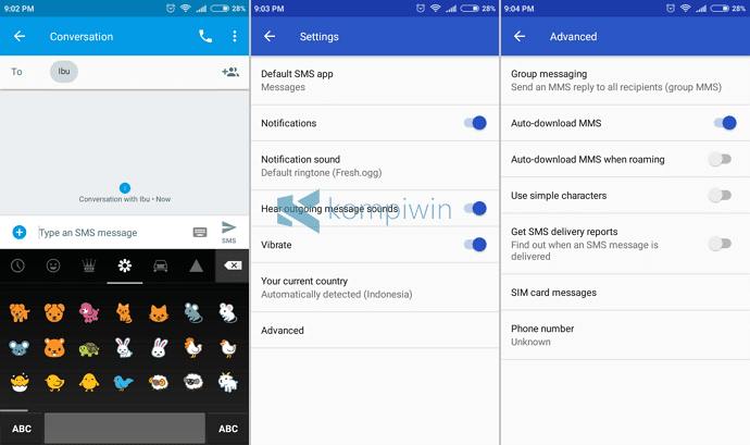 aplikasi sms android messages