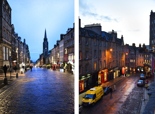 Edinburgh in der Nacht