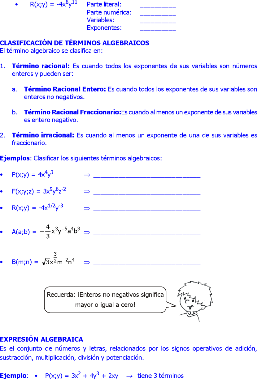SIMBOLOGIA ALGEBRAICA E INTRODUCCION AL ALGEBRA ELEMENTAL PARA NIÑOS DE ...