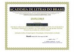 "Escritora Imortal" pela Academia de Letras do Brasil