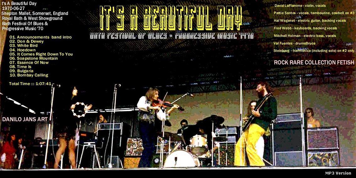 T.U.B.E. It's A Beautiful Day 19700627 Shepton Mallet, UK (AUD/FLAC)